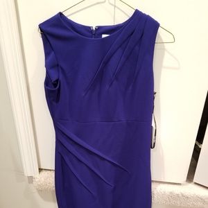 Calvin Klein Blue sheath starburst dress size 4